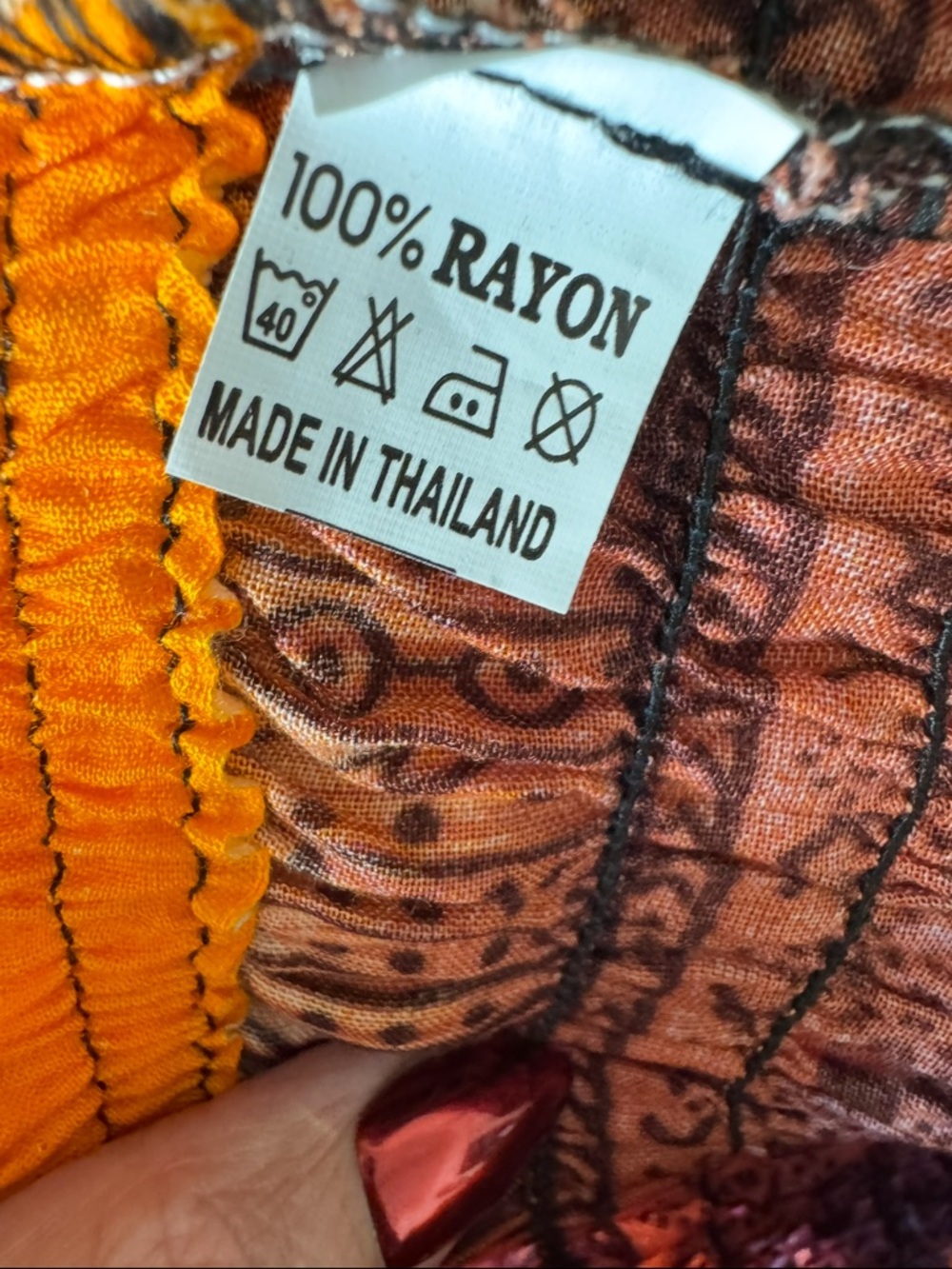 Boho patchwork skirt - Picture 3 of 4